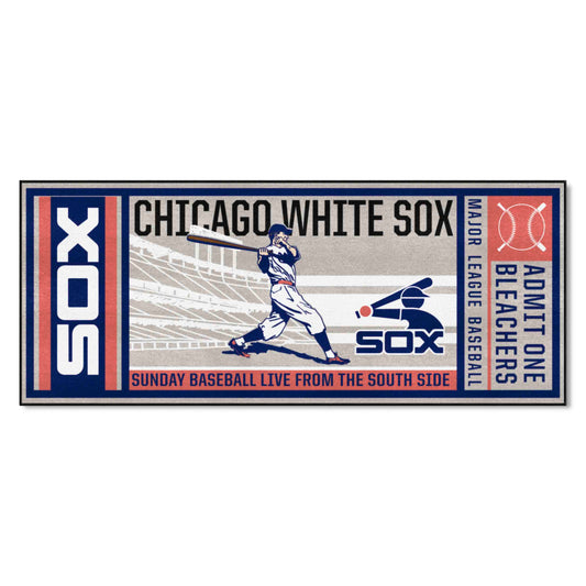 Chicago White Sox Ticket Runner Rug - 30in. x 72in.1917 - Chicago White Sox