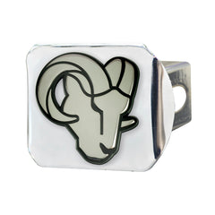 Los Angeles Rams Chrome Metal Hitch Cover with Chrome Metal 3D Emblem