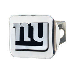 New York Giants Chrome Metal Hitch Cover with Chrome Metal 3D Emblem - New York Giants