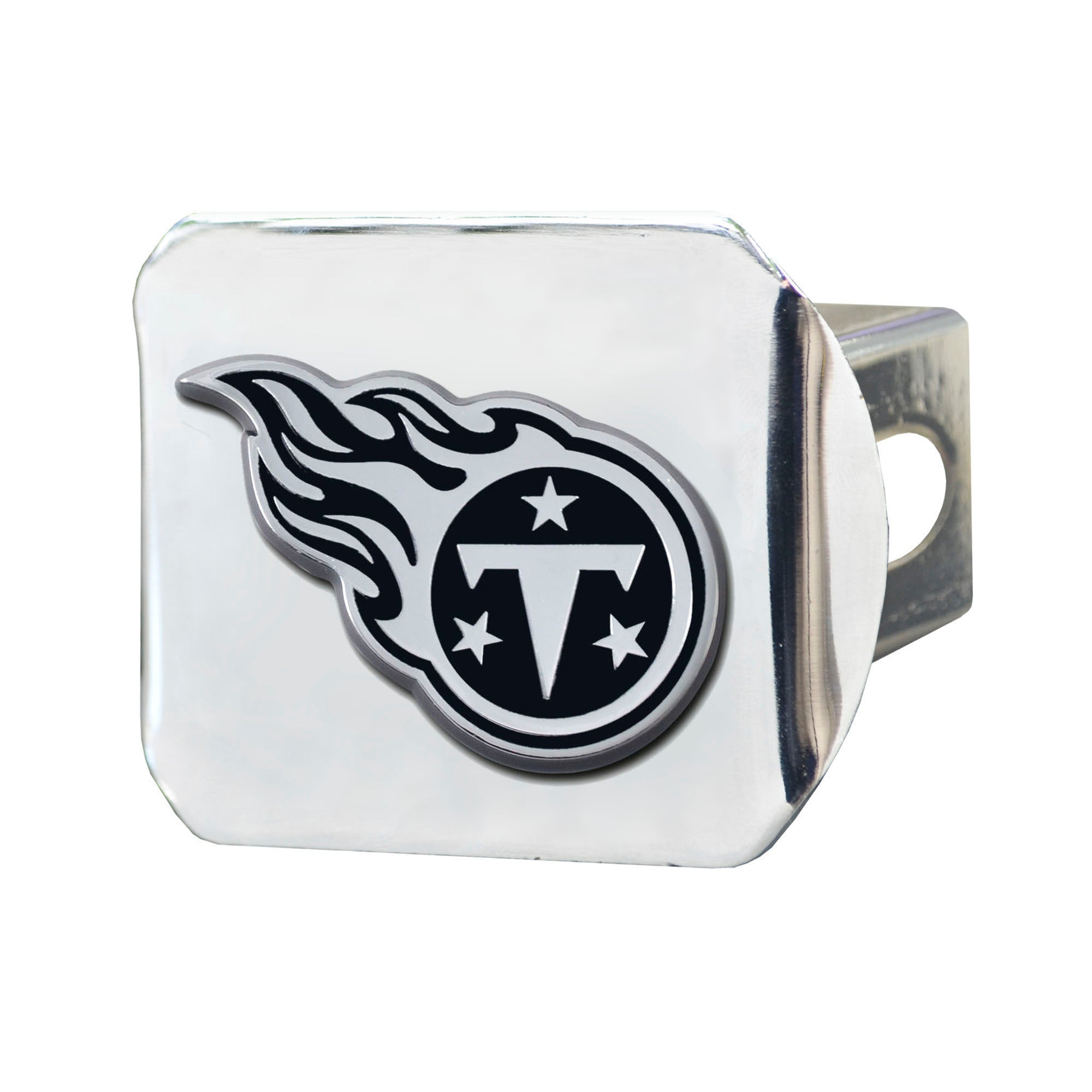 Tennessee Titans Chrome Metal Hitch Cover with Chrome Metal 3D Emblem