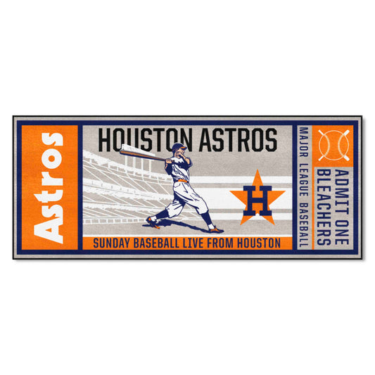 Houston Astros Ticket Runner Rug - 30in. x 72in.1984 - Houston Astros