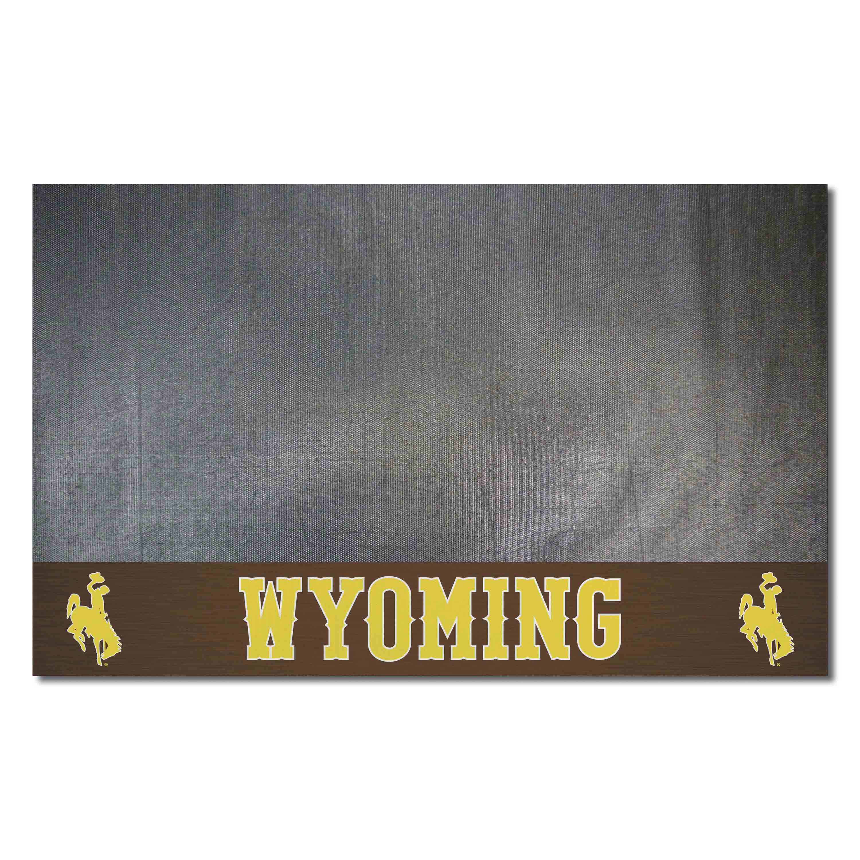 Wyoming Cowboys Vinyl Grill Mat - 26in. x 42in.