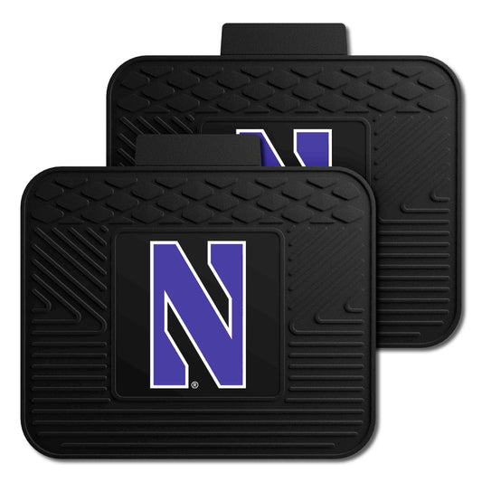 Northwestern Wildcats Back Seat Car Utility Mats - 2 Piece Set - Northwestern