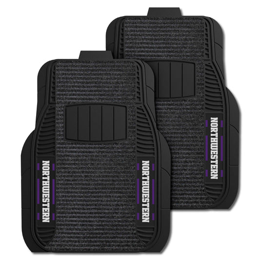 Northwestern Wildcats 2 Piece Deluxe Car Mat Set