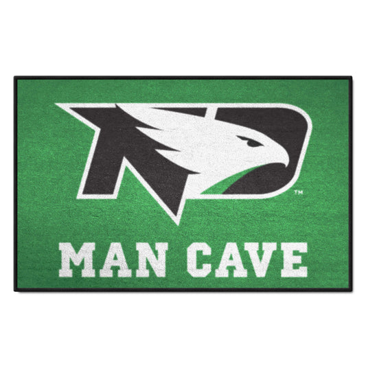 North Dakota Fighting Hawks Man Cave Starter Mat Accent Rug - 19in. x 30in.