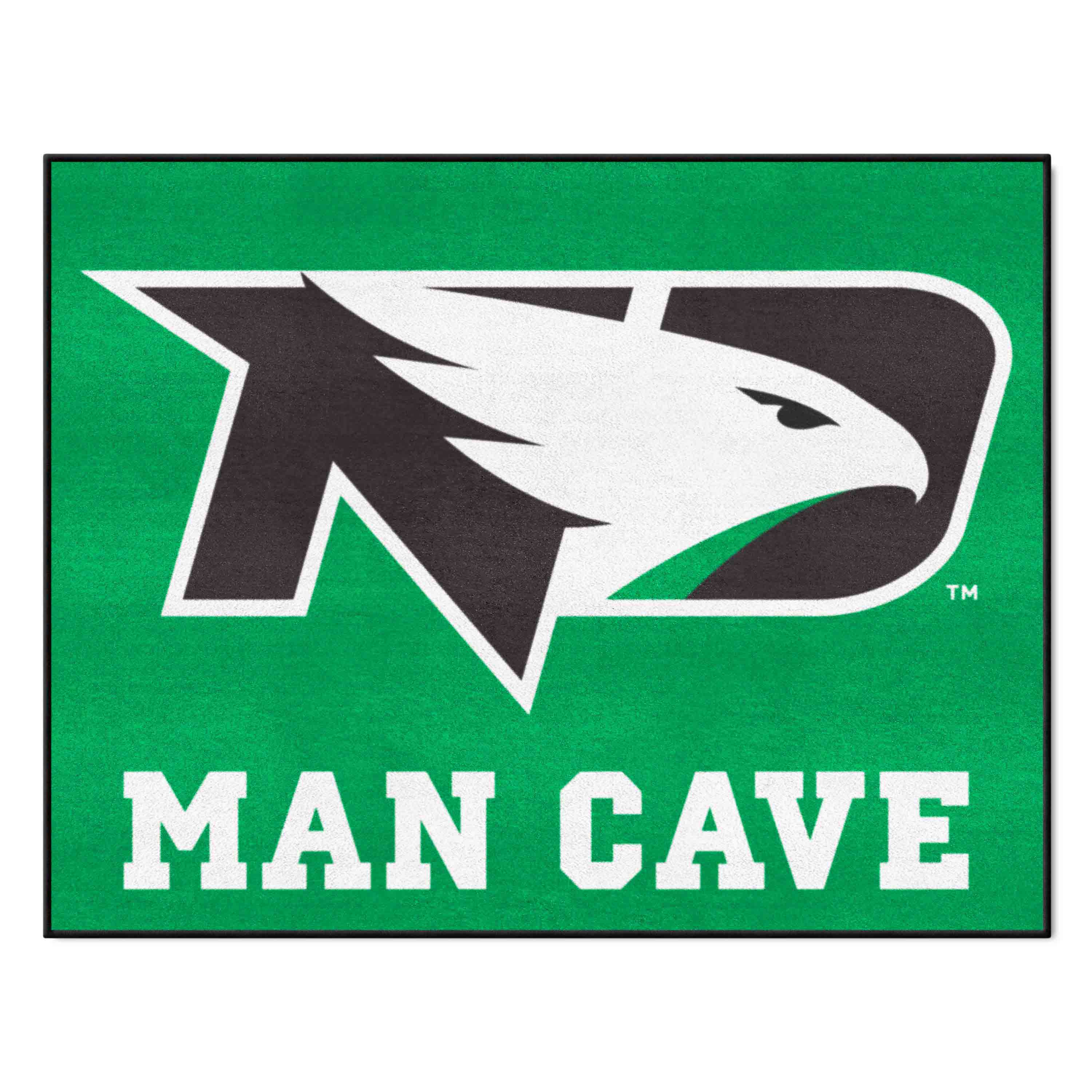 North Dakota Fighting Hawks Man Cave All-Star Rug - 34 in. x 42.5 in.