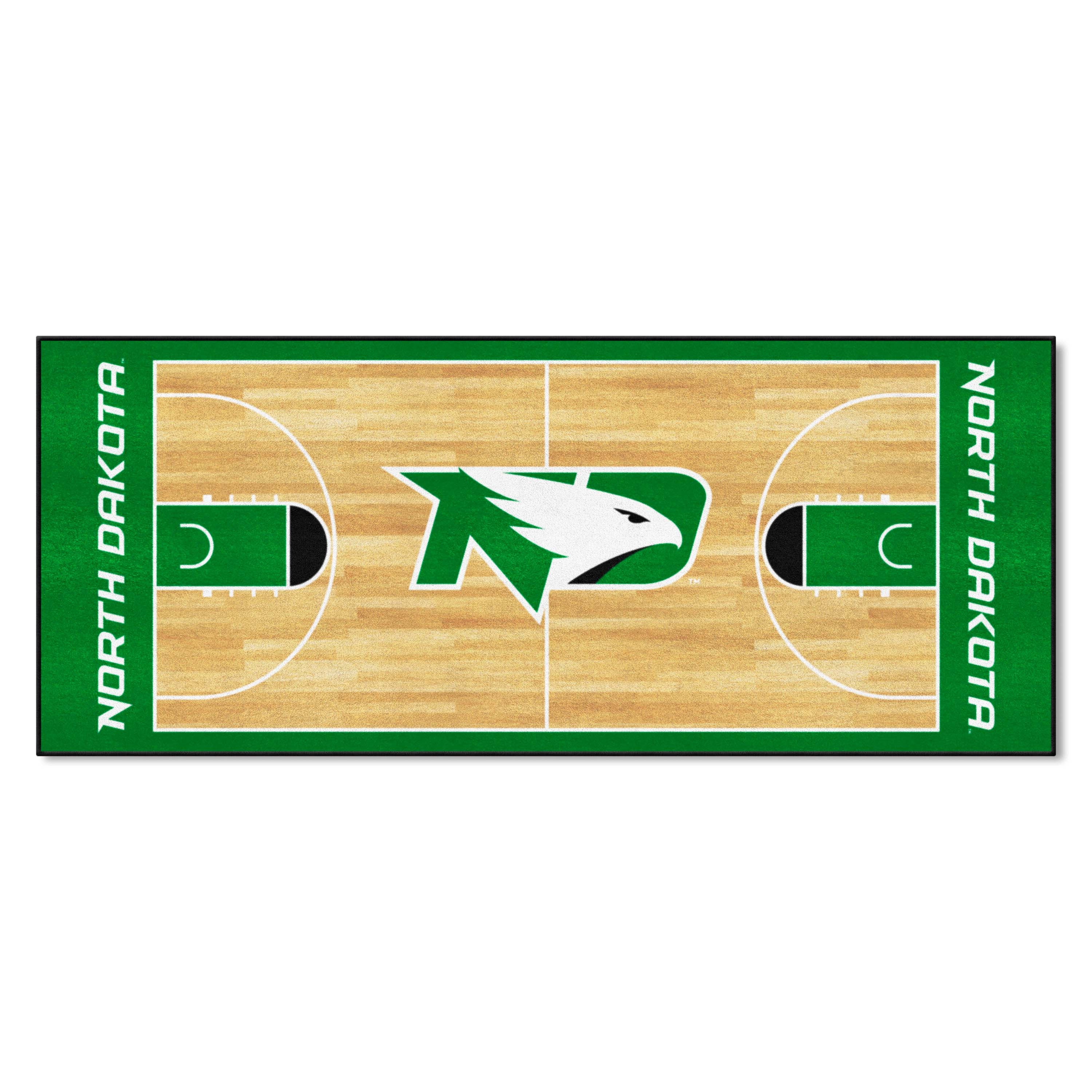 North Dakota Fighting Hawks Court Runner Rug - 30in. x 72in.