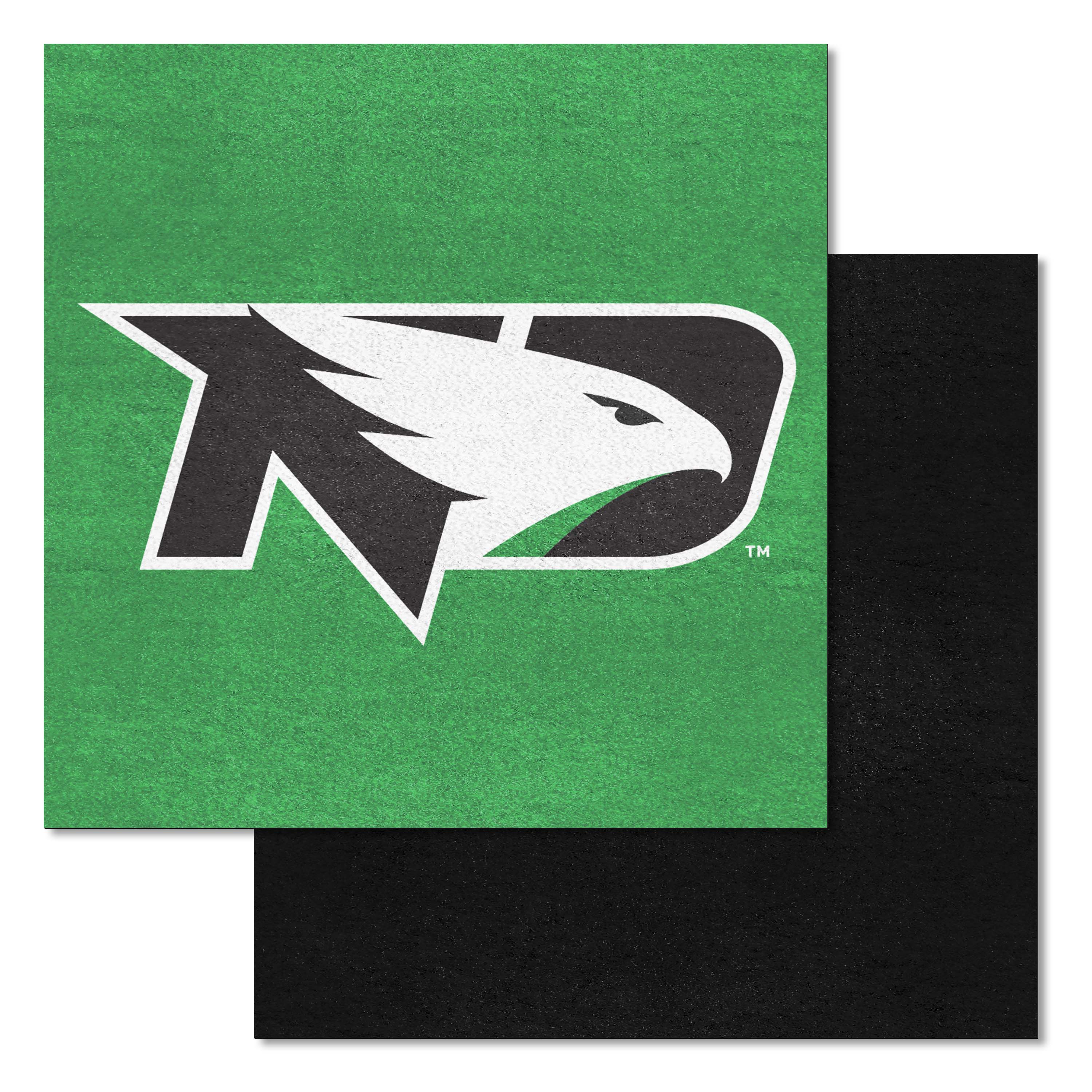 North Dakota Fighting Hawks Team Carpet Tiles - 45 Sq Ft.