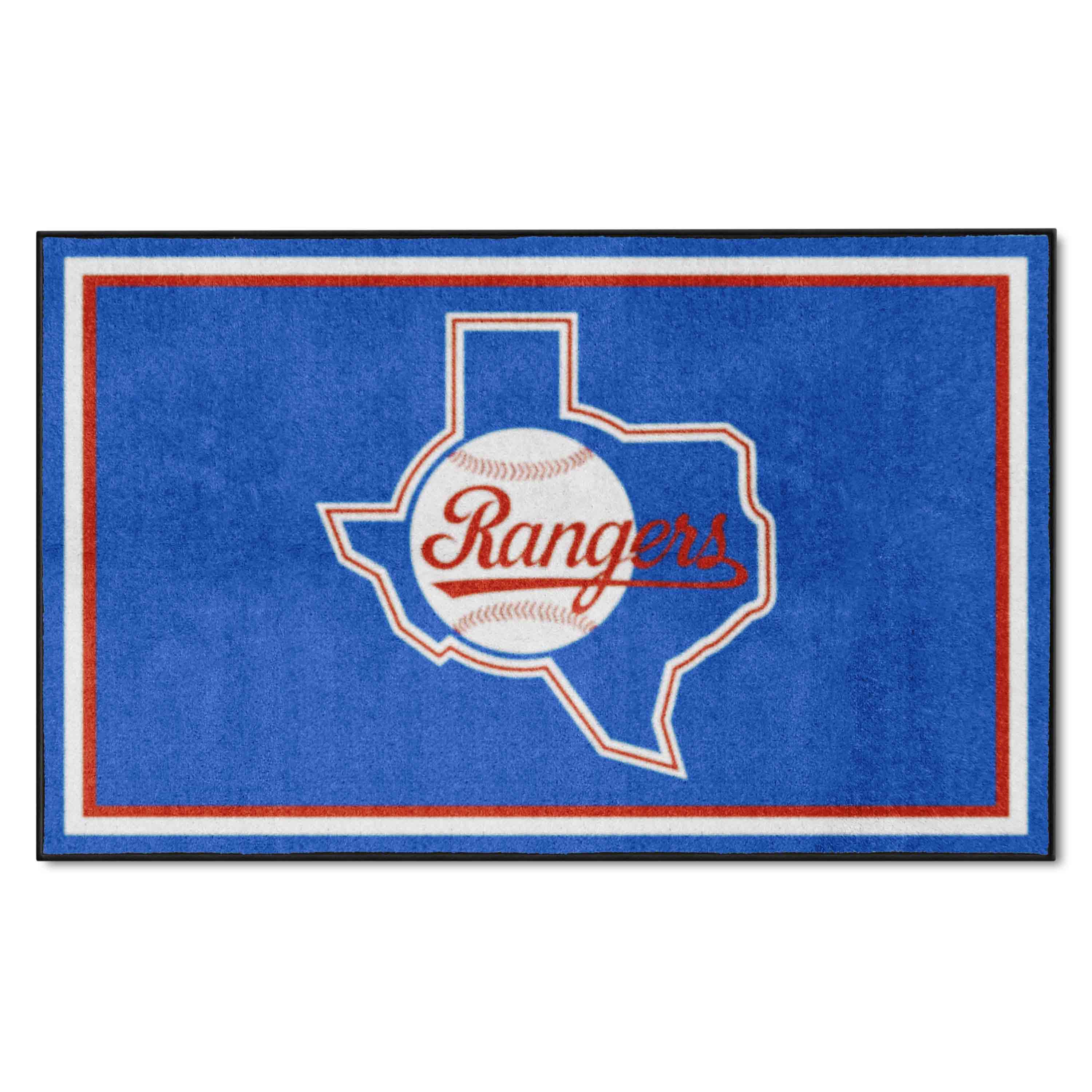 Texas Rangers 4ft. x 6ft. Plush Area Rug