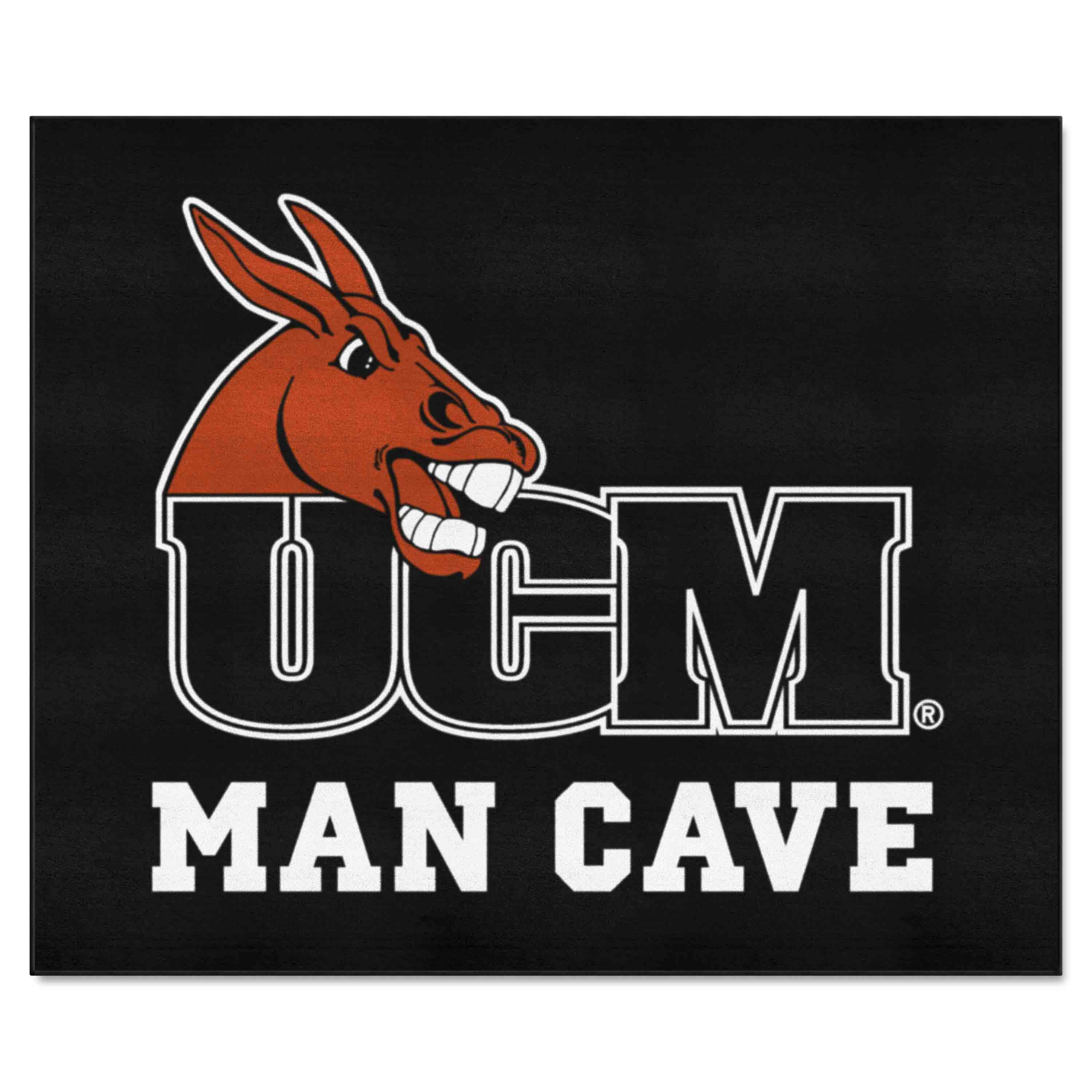 Central Missouri Mules Man Cave Tailgater Rug - 5ft. x 6ft.