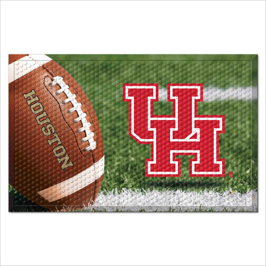 Houston Cougars Rubber Scraper Door Mat - Houston