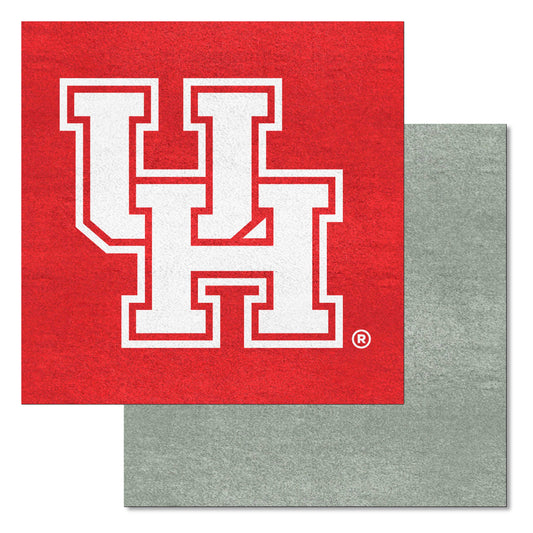 Houston Cougars Team Carpet Tiles - 45 Sq Ft. - Houston