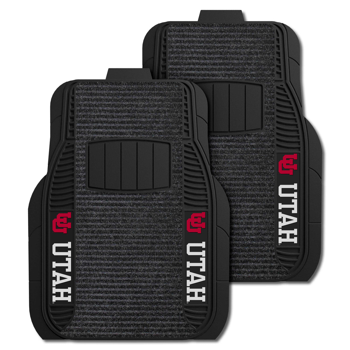 Utah Utes 2 Piece Deluxe Car Mat Set