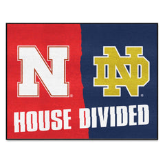 House Divided - Nebraska / Notre Dame House Divided House Divided Rug - 34 in. x 42.5 in. - House Divided - Nebraska / Notre Dame