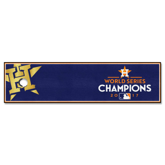 Houston Astros 2017 MLB World Series Champions Putting Green Mat - 1.5ft. x 6ft. - Houston Astros