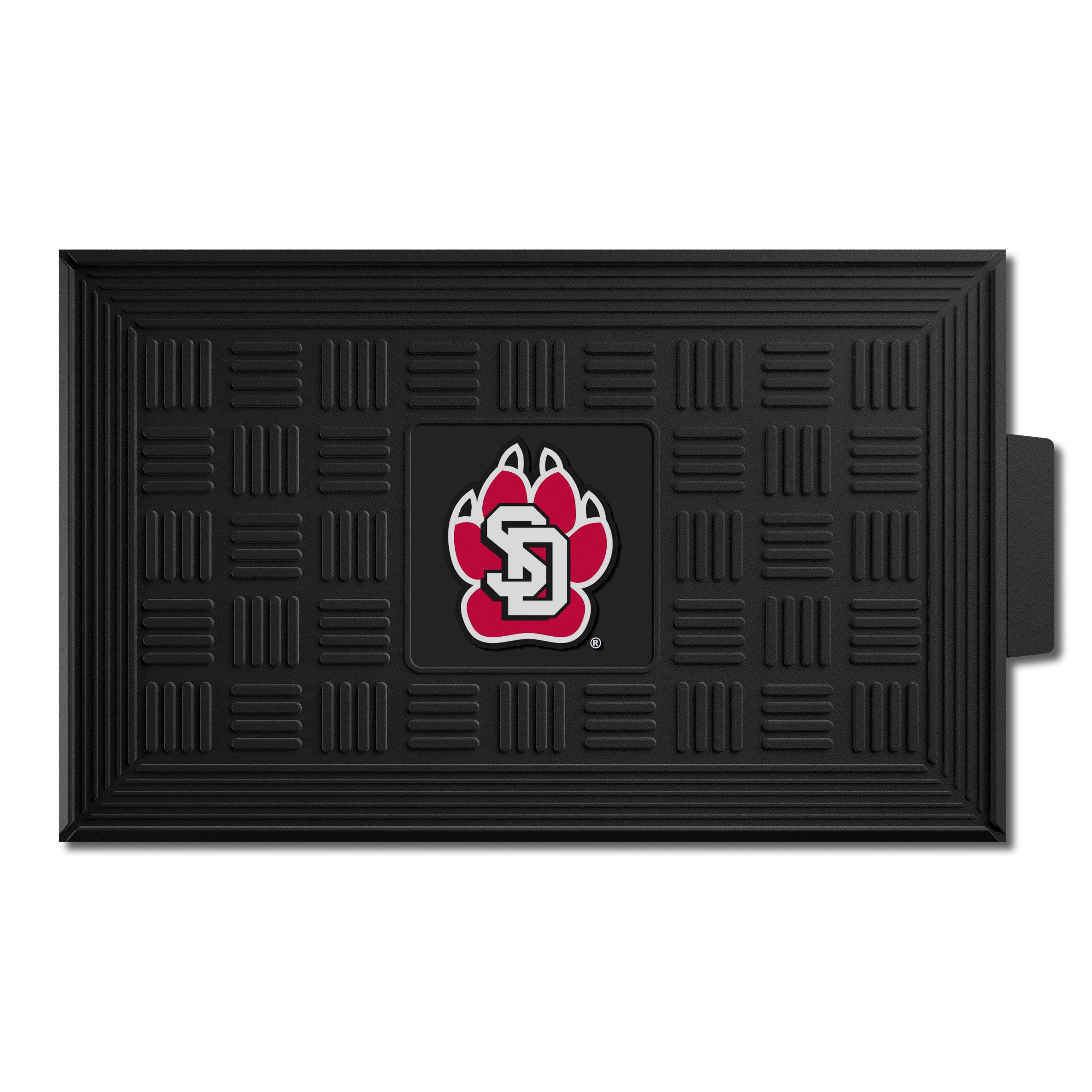 South Dakota Coyotes Heavy Duty Vinyl Medallion Door Mat - 19.5in. x 31in.