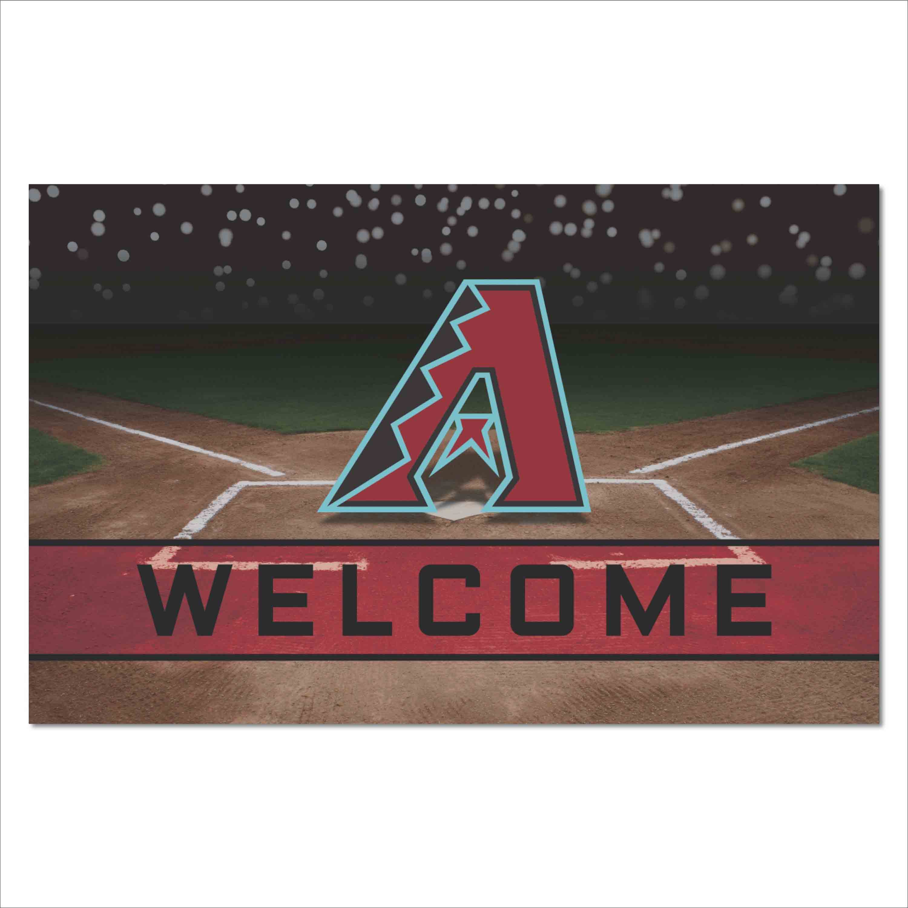 Arizona Diamondbacks Rubber Door Mat - 18in. x 30in.