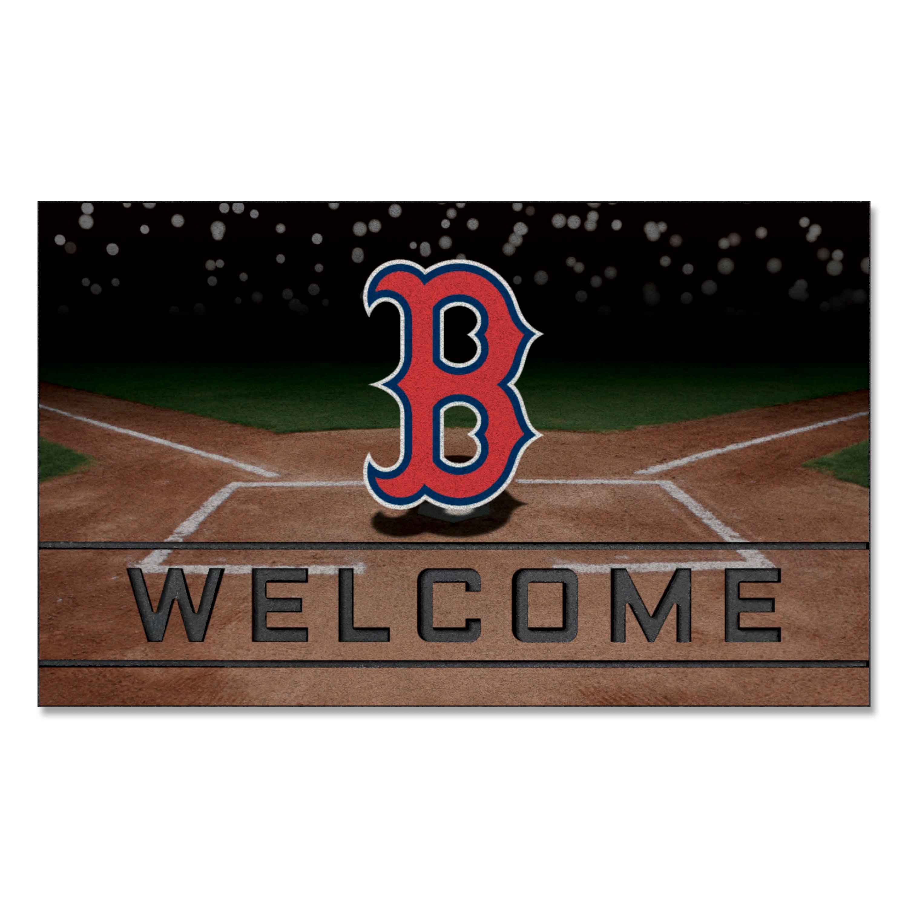 Boston Red Sox Rubber Door Mat - 18in. x 30in.