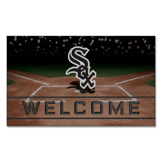 Chicago White Sox Rubber Door Mat - 18in. x 30in. - Chicago White Sox