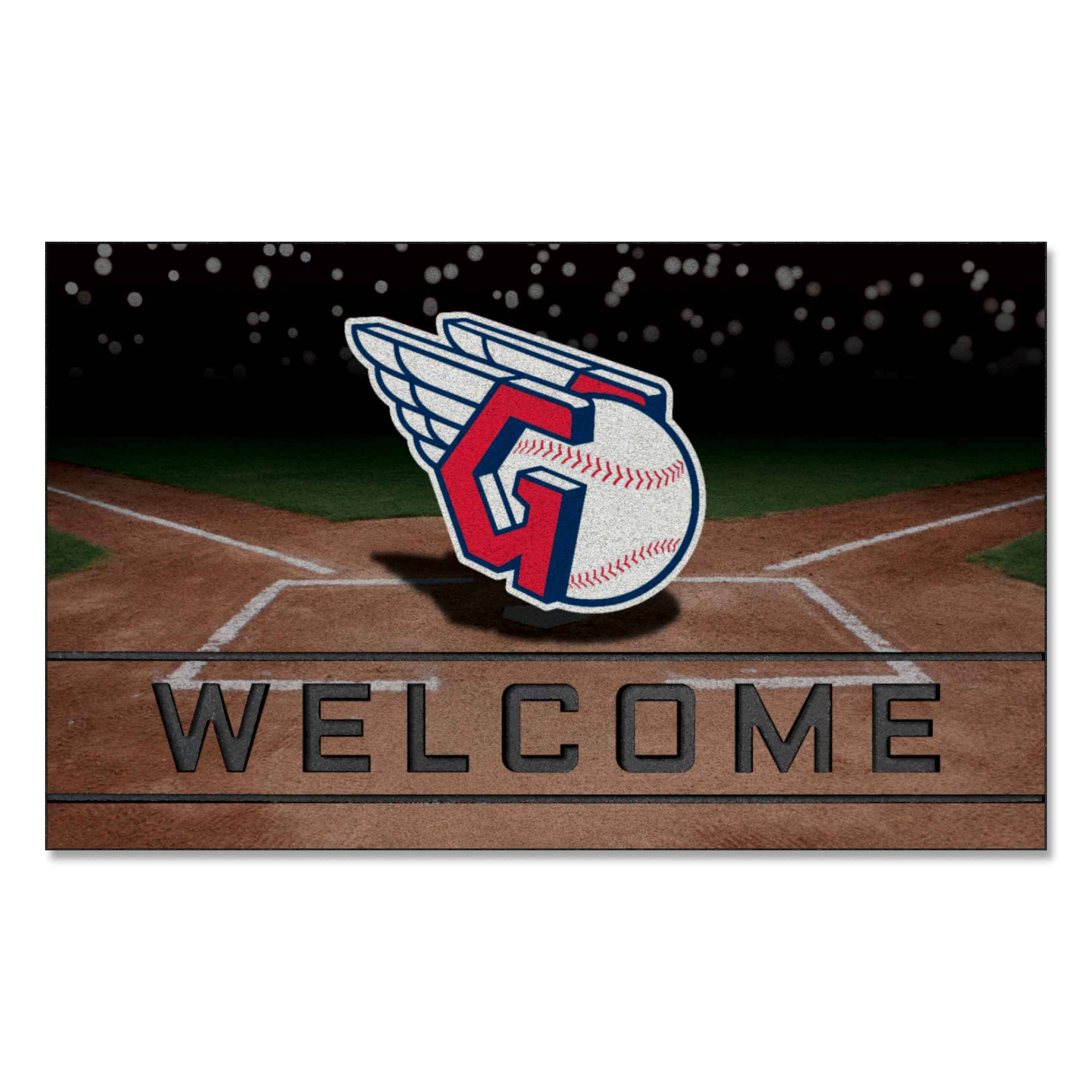 Cleveland Indians Rubber Door Mat - 18in. x 30in. - Cleveland Indians