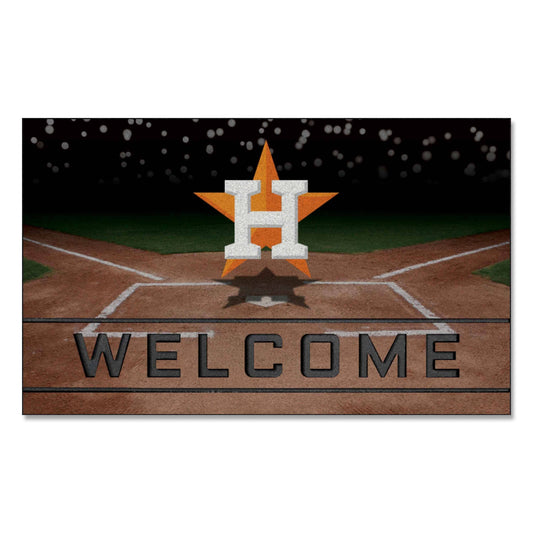 Houston Astros Rubber Door Mat - 18in. x 30in. - Houston Astros