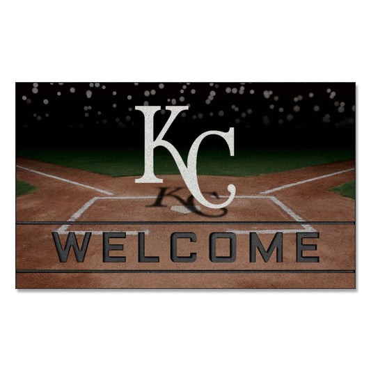 Kansas City Royals Rubber Door Mat - 18in. x 30in.