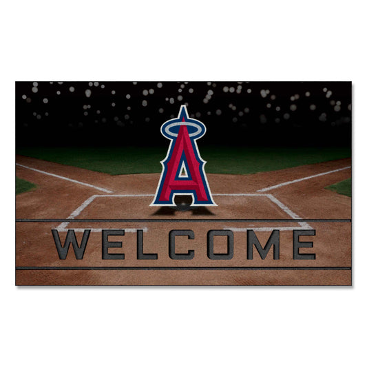 Los Angeles Angels Rubber Door Mat - 18in. x 30in.