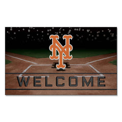 New York Mets Rubber Door Mat - 18in. x 30in. - New York Mets