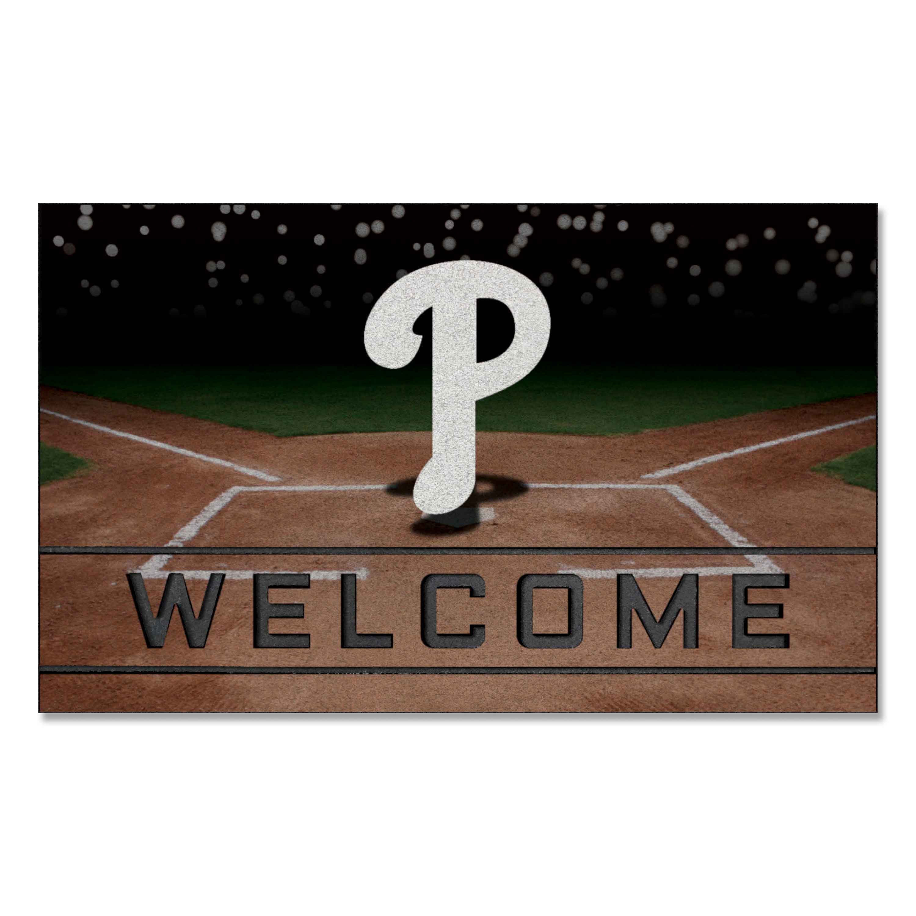 Philadelphia Phillies Rubber Door Mat - 18in. x 30in.