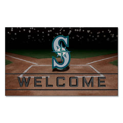 Seattle Mariners Rubber Door Mat - 18in. x 30in.