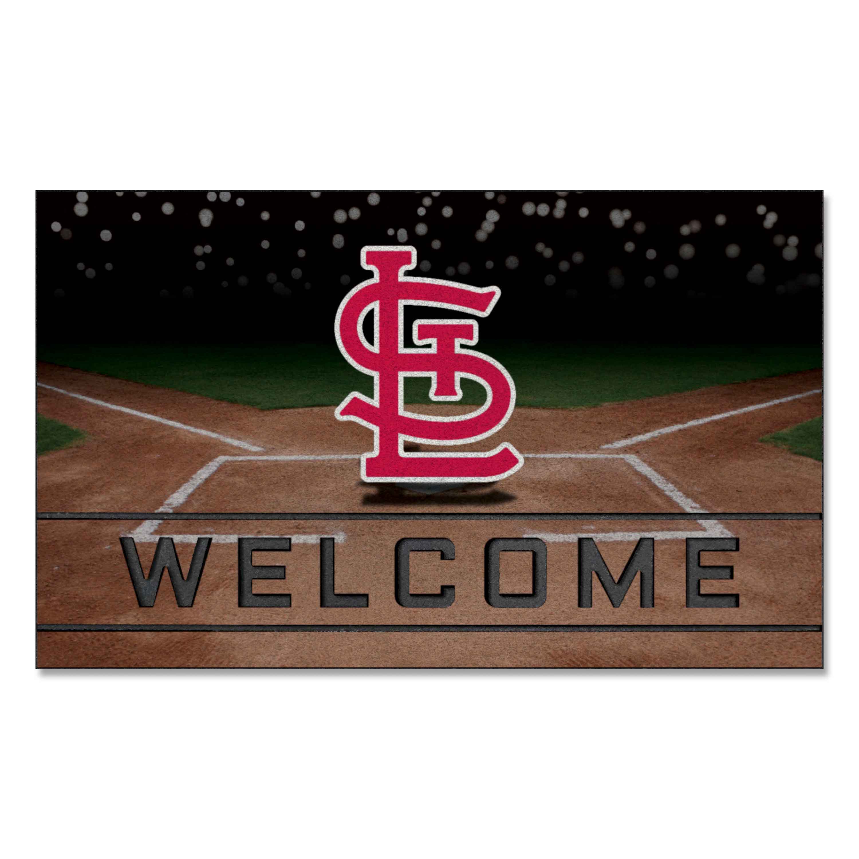 St. Louis Cardinals Rubber Door Mat - 18in. x 30in.