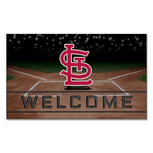 St. Louis Cardinals Rubber Door Mat - 18in. x 30in.