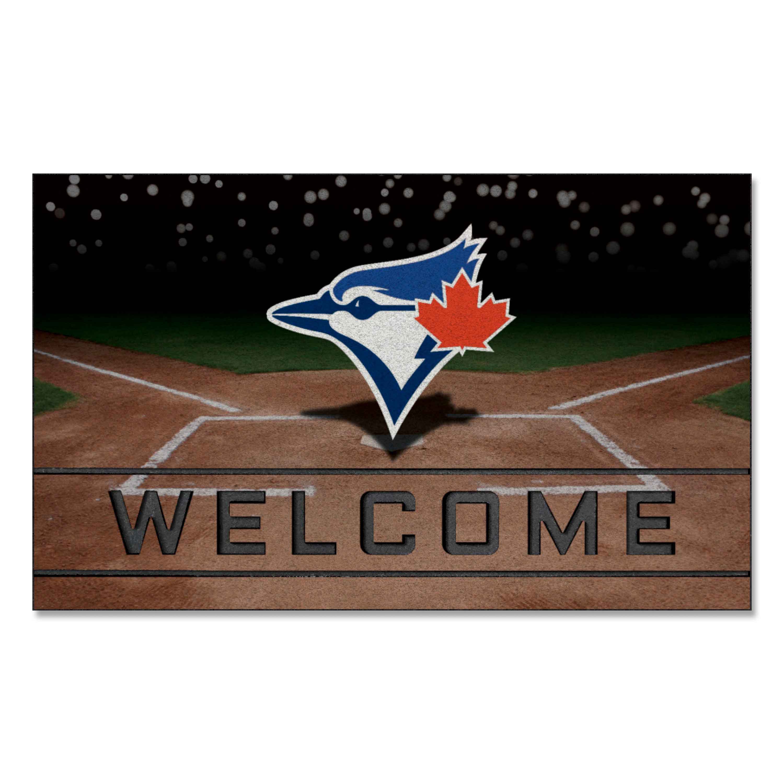 Toronto Blue Jays Rubber Door Mat - 18in. x 30in.