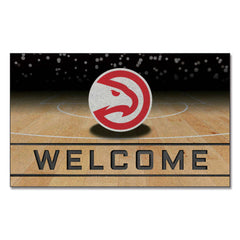 Atlanta Hawks Rubber Door Mat - 18in. x 30in. - Atlanta Hawks