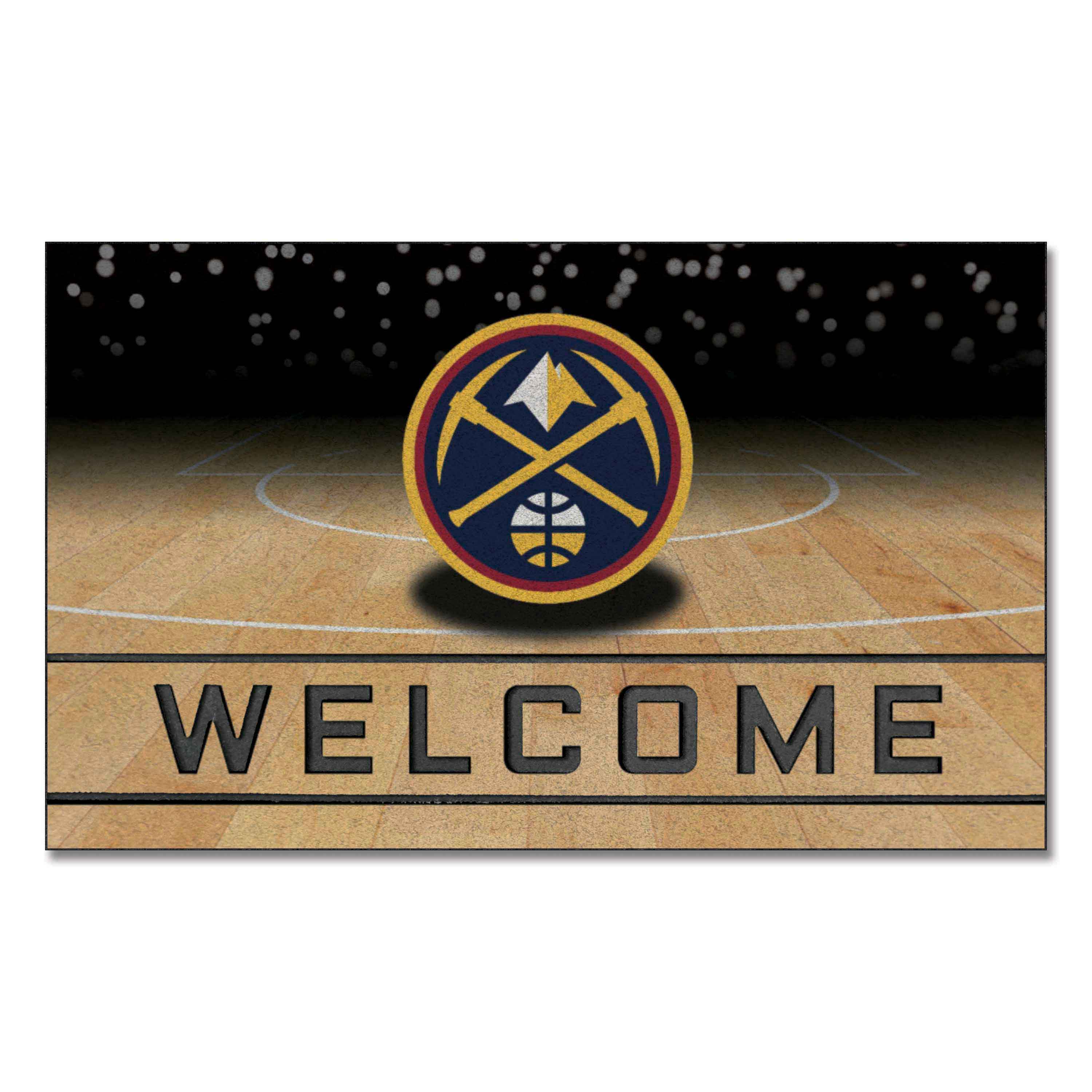 Denver Nuggets Rubber Door Mat - 18in. x 30in.