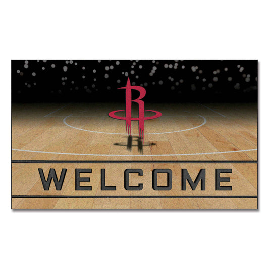 Houston Rockets Rubber Door Mat - 18in. x 30in. - Houston Rockets