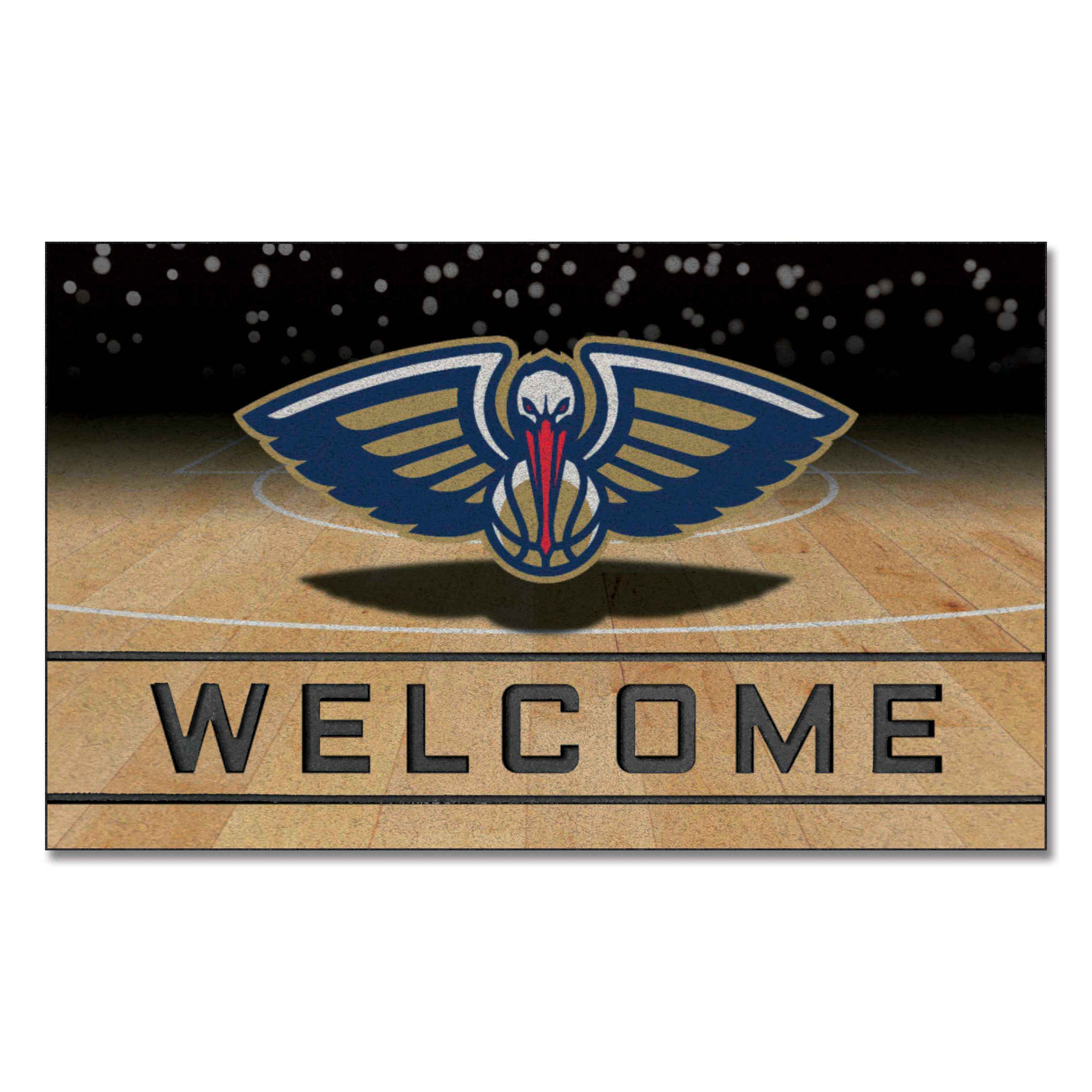 New Orleans Pelicans Rubber Door Mat - 18in. x 30in.