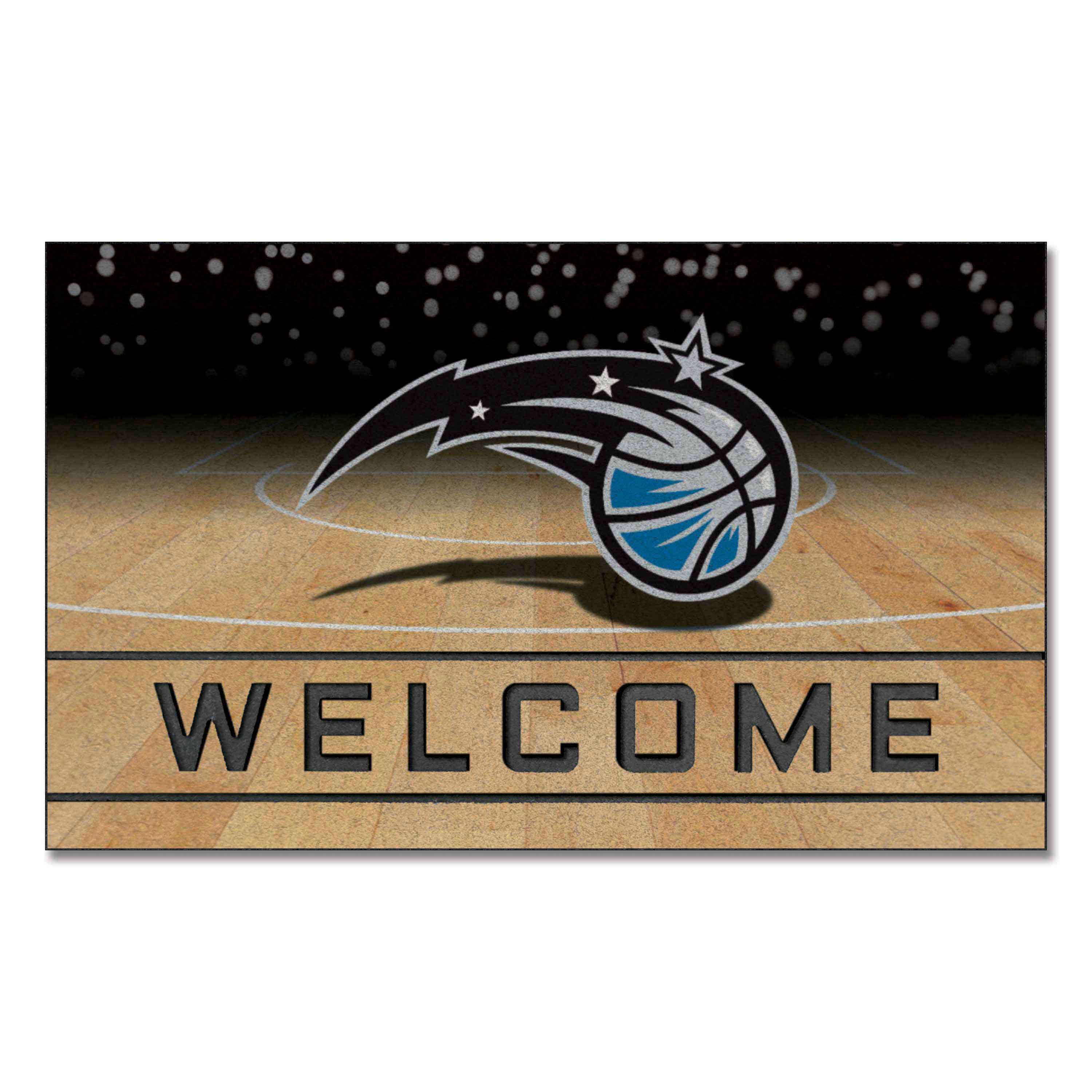 Orlando Magic Rubber Door Mat - 18in. x 30in.