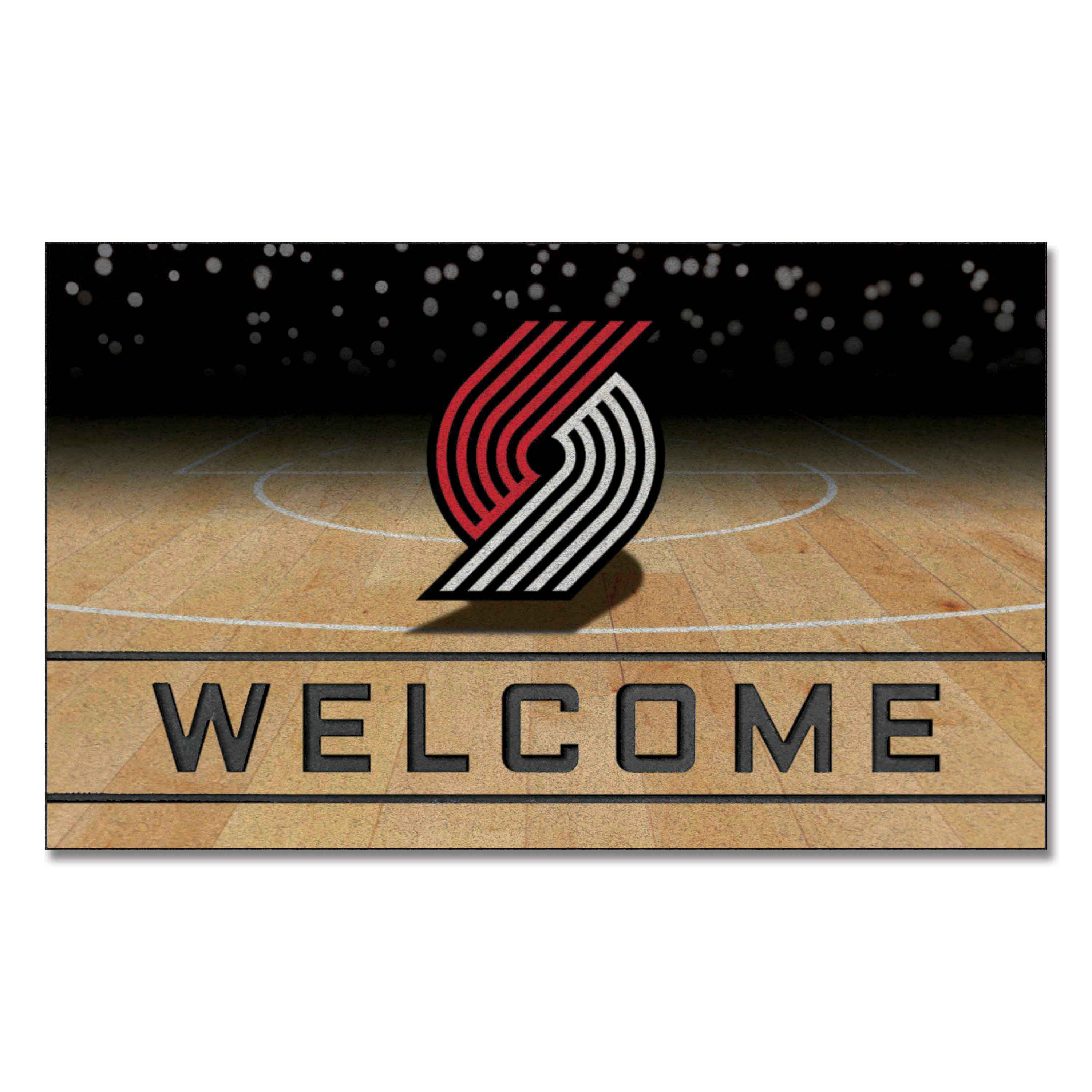 Portland Trail Blazers Rubber Door Mat - 18in. x 30in.