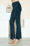 Judy Blue Full Size Button Fly Hem Destroy Straight Jeans - Trendsi