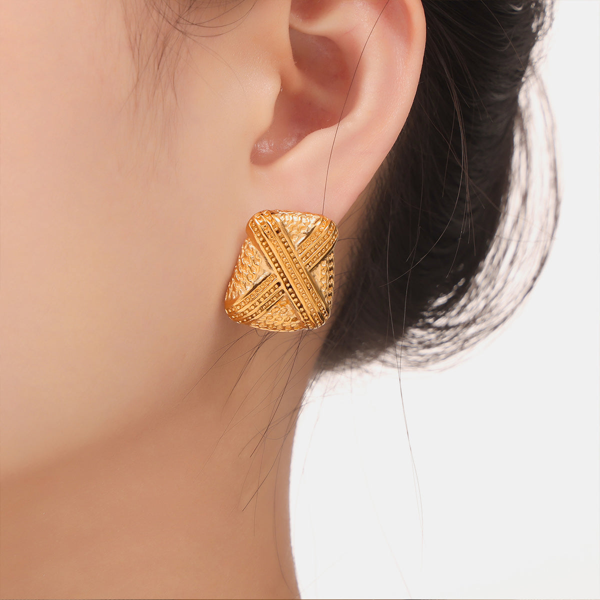 Titanium Steel Geometric Shape Earrings Trendsi