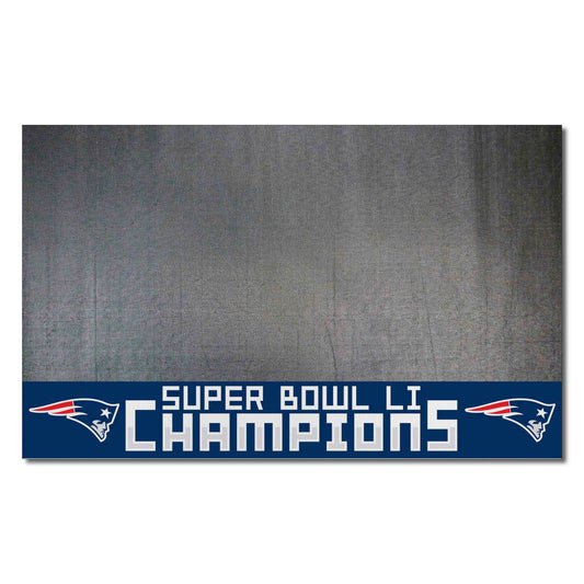 New England Patriots Vinyl Grill Mat - 26in. x 42in., 2017 Super Bowl LI Champions