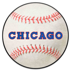 Chicago Cubs Baseball Rug - 27in. Diameter1990