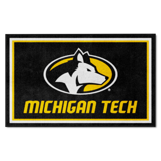 Michigan Tech Huskies 4ft. x 6ft. Plush Area Rug