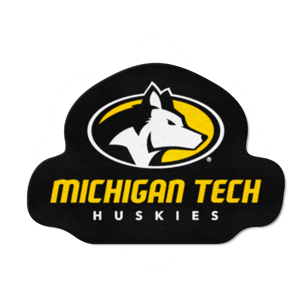 Michigan Tech Huskies Mascot Rug