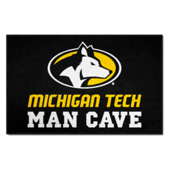 Michigan Tech Huskies Man Cave Starter Mat Accent Rug - 19in. x 30in.