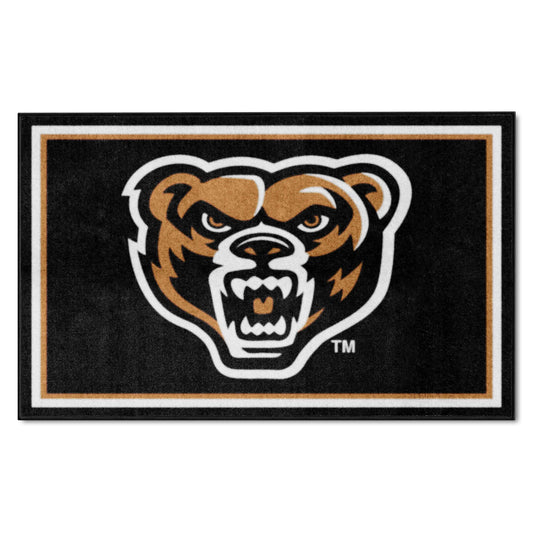 Oakland Golden Grizzlies 4ft. x 6ft. Plush Area Rug