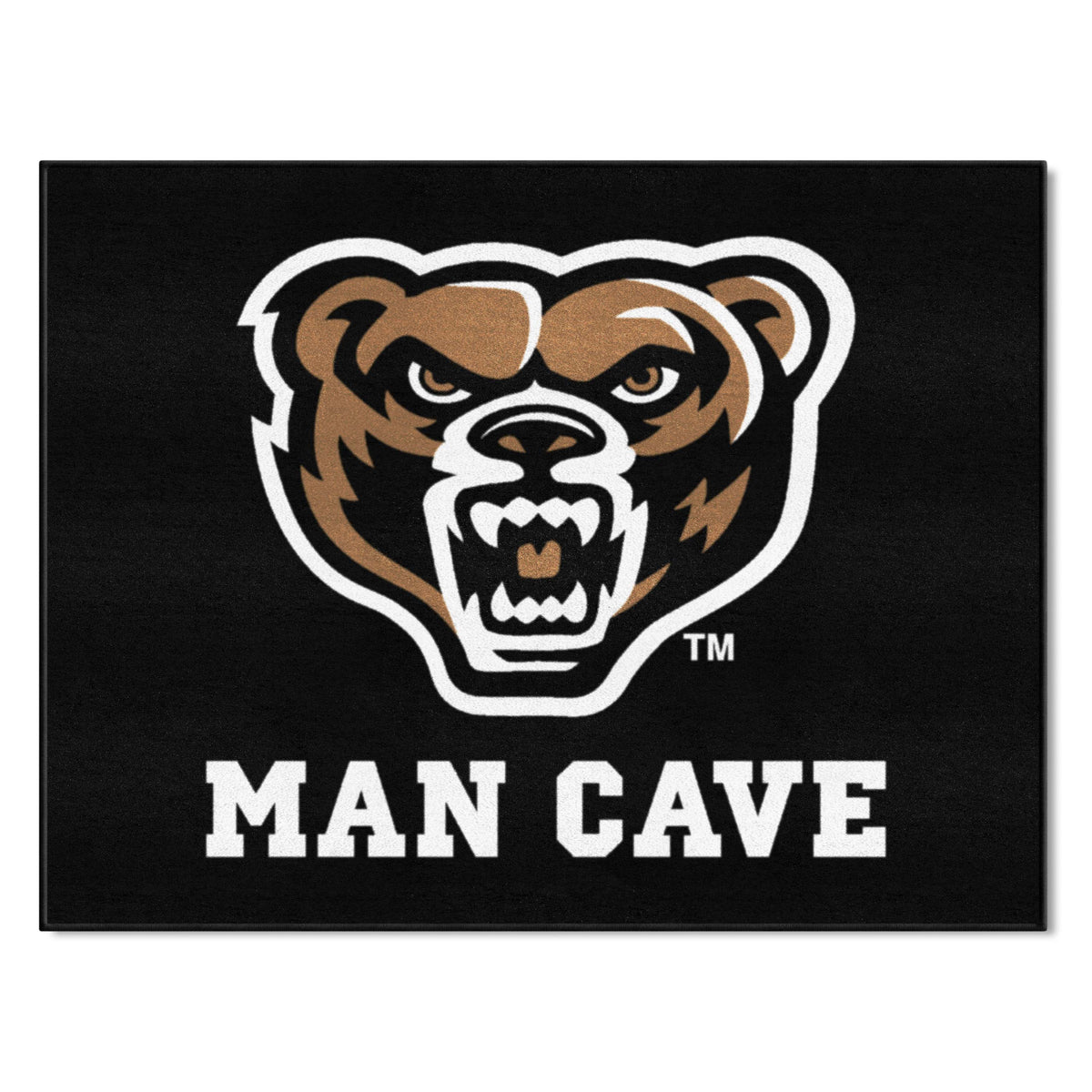 Oakland Golden Grizzlies Man Cave All-Star Rug - 34 in. x 42.5 in.