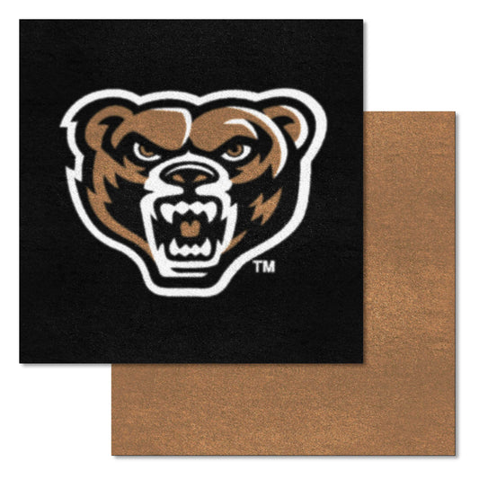 Oakland Golden Grizzlies Team Carpet Tiles - 45 Sq Ft.