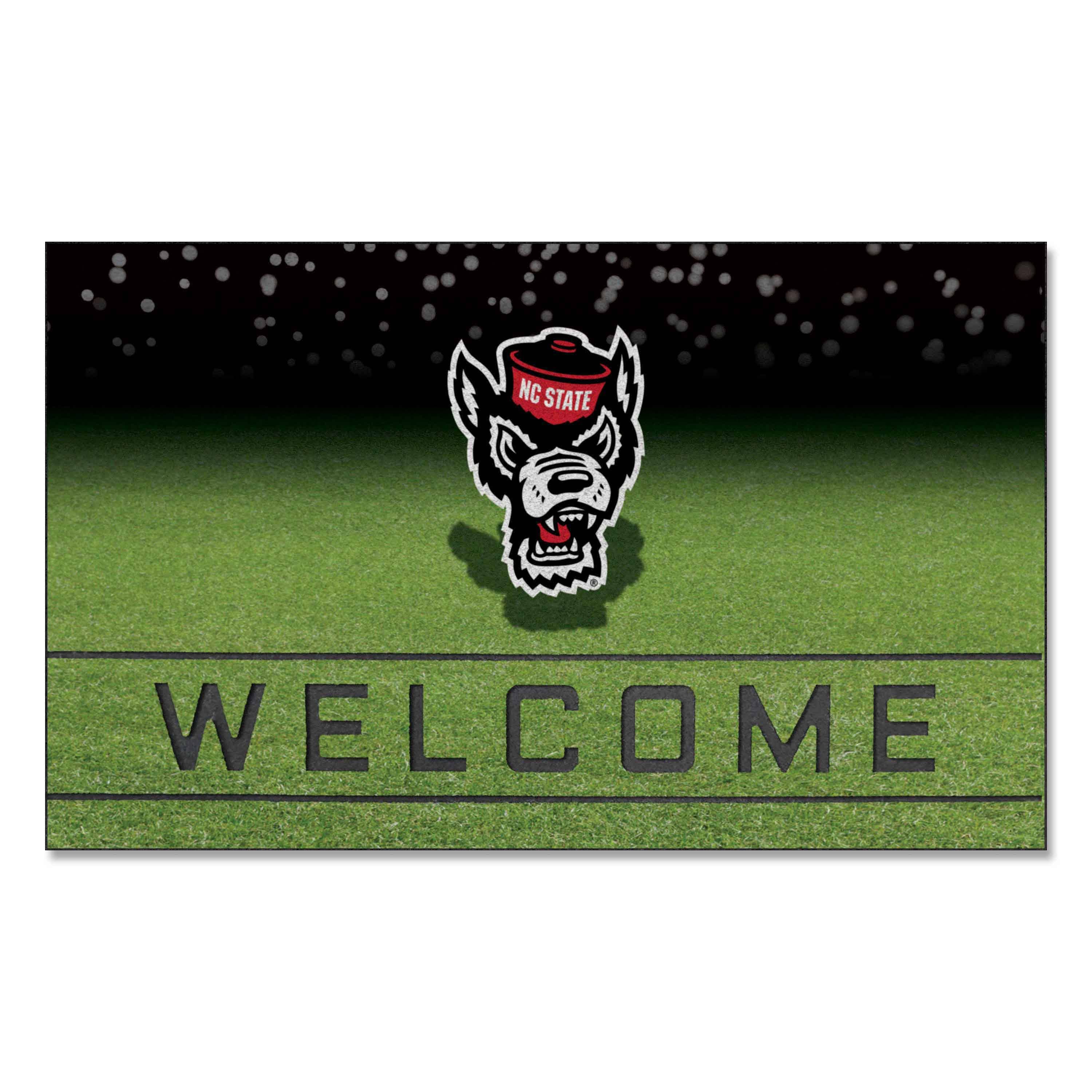 NC State Wolfpack Rubber Door Mat - 18in. x 30in. - NC State